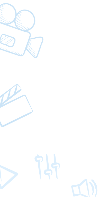 image of floating media-related elements